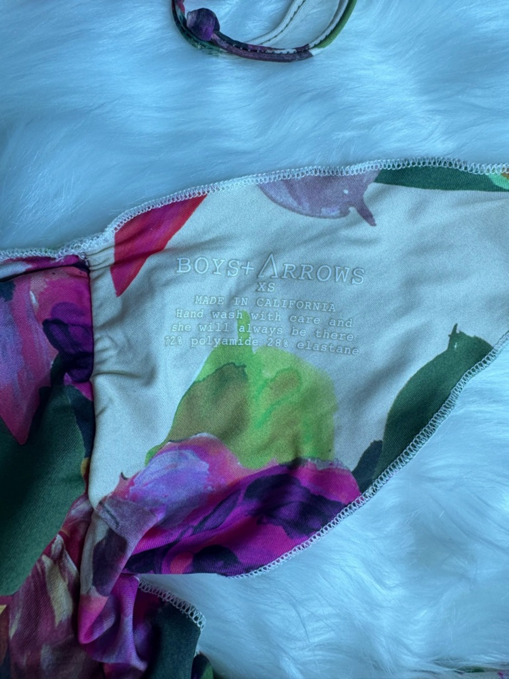 Boys + Arrows floral bikini XS top small bottom - Picture 4 of 5